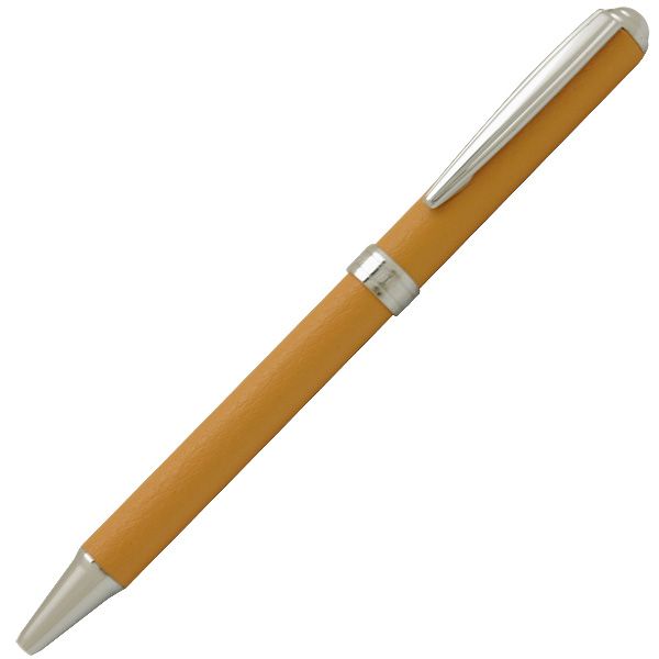 プラチナ万年筆 ボールペン アフェクション・スイッチ（牛本革軸） ベージュ BSL-3400-31
