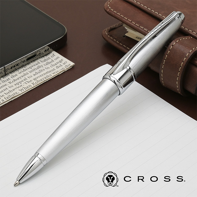 CROSS クロス ボールペン 限定品 アポジー ブラッシュト クローム