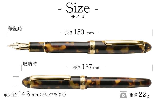PLATINUM プラチナ万年筆 万年筆 Platinum ＃3776 セルロイド PTB