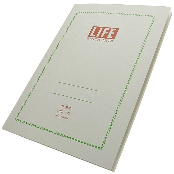 LIFE（ライフ） B6サイズ ピスタチオ 7mm横罫 単品 N78