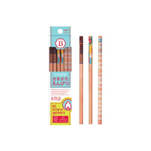 トンボ鉛筆 鉛筆 かきかた鉛筆 F木物語 水色 1ダース KB-KF01