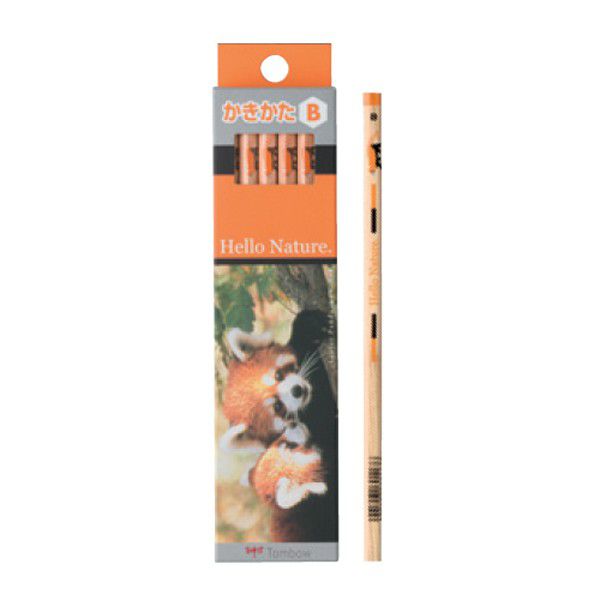 トンボ鉛筆 鉛筆 ハローネイチャー かきかた鉛筆 レッサーパンダ 1ダース KB-KHNLP
