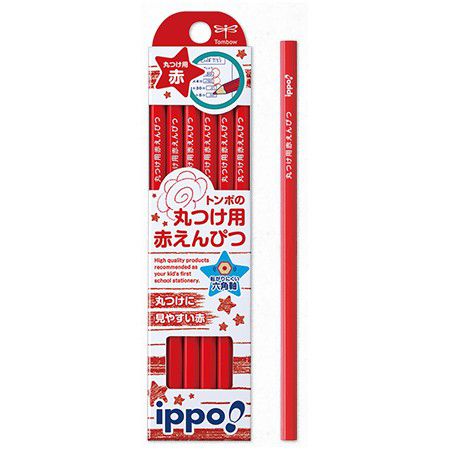 イッポ 鉛筆 丸つけ用赤えんぴつ CV-KIV 1ダース
