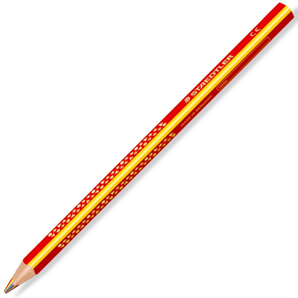 STAEDTLER（ステッドラー） 鉛筆 ノリスクラブ ジャンボ3色鉛筆（太軸） 1274KP50 50本入りカップ