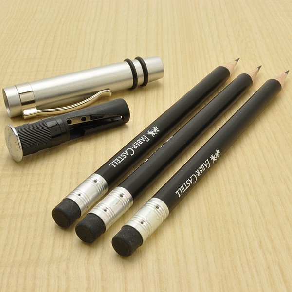 FABER-CASTELL（ファーバーカステル） 鉛筆 UFOパーフェクトペンシル ギフトセット 118351 ブラック ポケットペンシル3本入