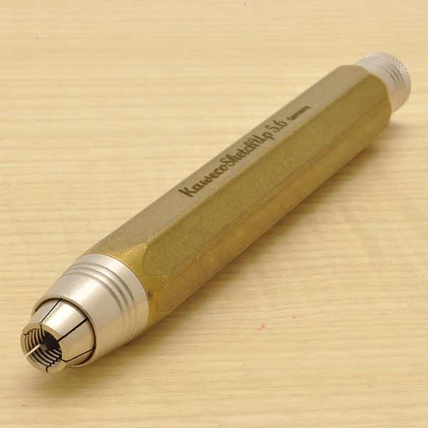 Kaweco（カヴェコ）ペンシル 5.6mm スケッチアップ クラッチペンシル ブラスRAW5.6【シャープナー付】 CL5.6BR