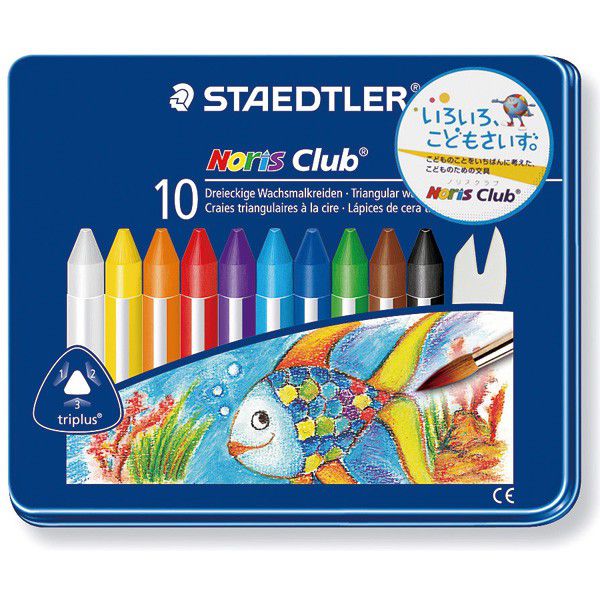 STAEDTLER（ステッドラー） クレヨン ノリスクラブ トリプラス クレヨン 228M10 10色セット