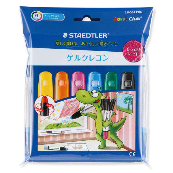 STAEDTLER（ステッドラー） クレヨン ノリスクラブ ゲルクレヨン 2390G1PB6 エフェクトカラーベーシック