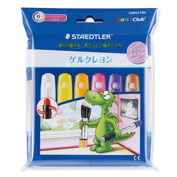 STAEDTLER（ステッドラー） クレヨン ノリスクラブ ゲルクレヨン 2390G2PB6 エフェクトカラーパステル