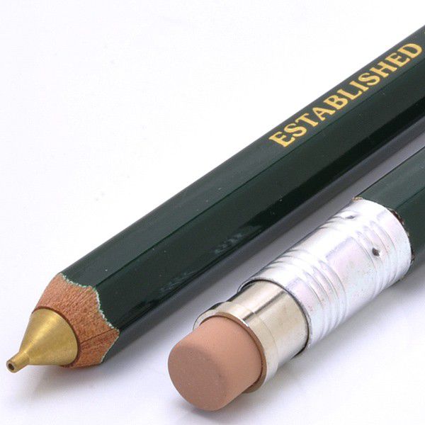 OHTO（オート） ペンシル 0.5mm 木軸シャープ消しゴム付 APS-280E-GR グリーン
