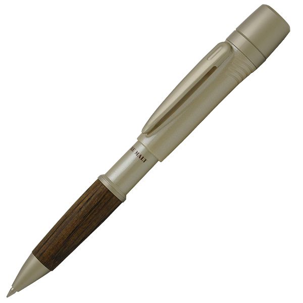 三菱鉛筆 ネームペン ピュアモルト 印鑑付ボールペン SH-2305-P07 ダークブラウン