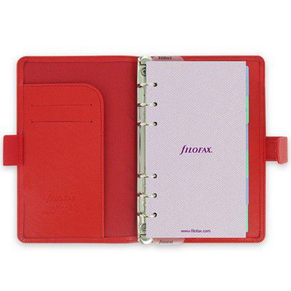 Filofax（ファイロファックス） コンパクトサイズ サフィアーノ システム手帳 022472 レッド