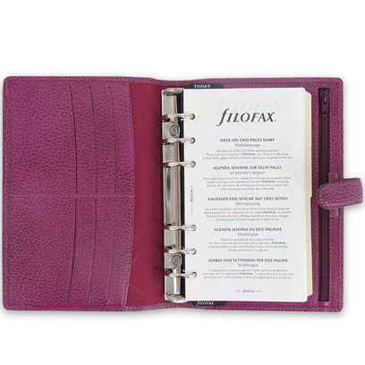 Filofax（ファイロファックス） バイブルサイズ フィンスバリー システム手帳 025305 ラズベリー