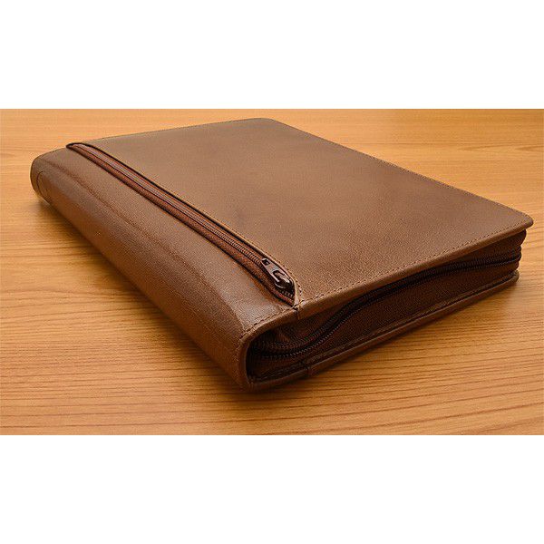 Filofax（ファイロファックス） A5 サイズ ロックウッド ジップ システム手帳 021693 コニャック