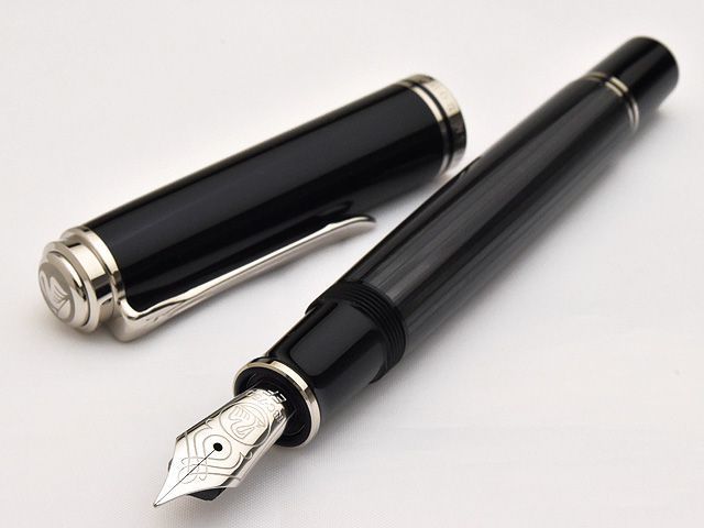 Pelikan ペリカン 万年筆 スーベレーン M805 ブラックストライプ | 世界の筆記具ペンハウス