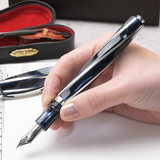 ビスコンティ 万年筆 ディヴィーナ エレガンス インペリアルブルー