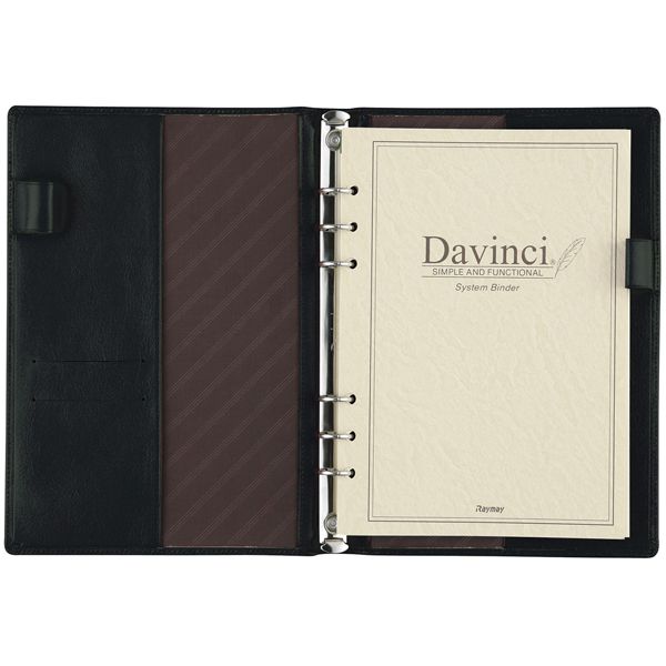 Davinci（ダ・ヴィンチ） システム手帳 スタンダード スリムサイズA5サイズ リング15mm JDA3003B ブラック