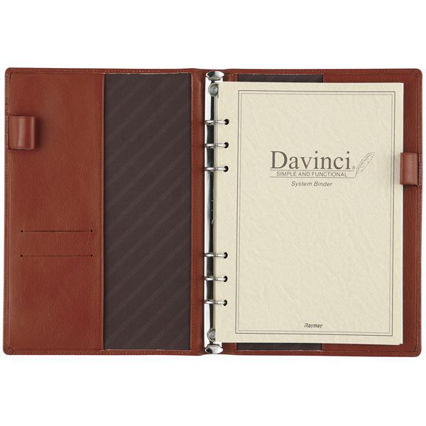 Davinci（ダ・ヴィンチ） システム手帳 スタンダード スリムサイズA5サイズ リング15mm JDA3003C ブラウン
