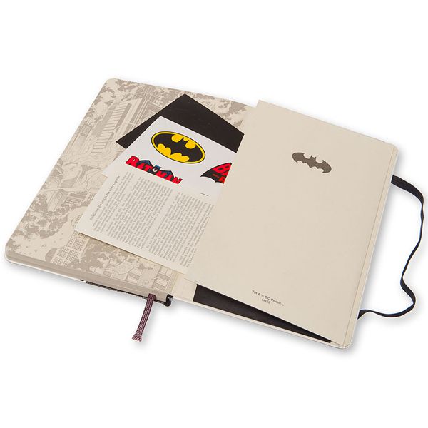 MOLESKINE（モレスキン） ノートブック 限定品 バットマン ラージサイズ ホワイト（横罫） LEBA01QP060 5181443