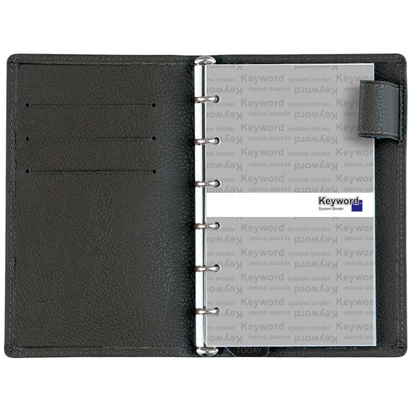 レイメイ藤井 システム手帳 キーワード ポケット ジャストリフィルサイズ リング8mm JWP5003B ブラック