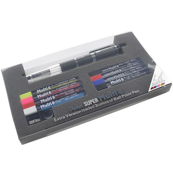 Pentel（ぺんてる） 複合筆記具 スーパーマルチ8 セット PH803ST