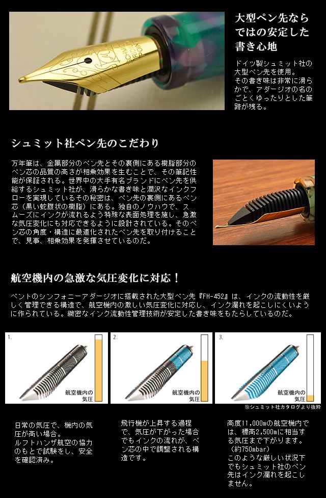 Pent〈ペント〉 万年筆 シンフォニー アダージオ