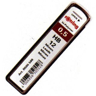rOtring（ロットリング） ペンシル芯 ハイポリマー芯 0.5mm 12本入り 0312