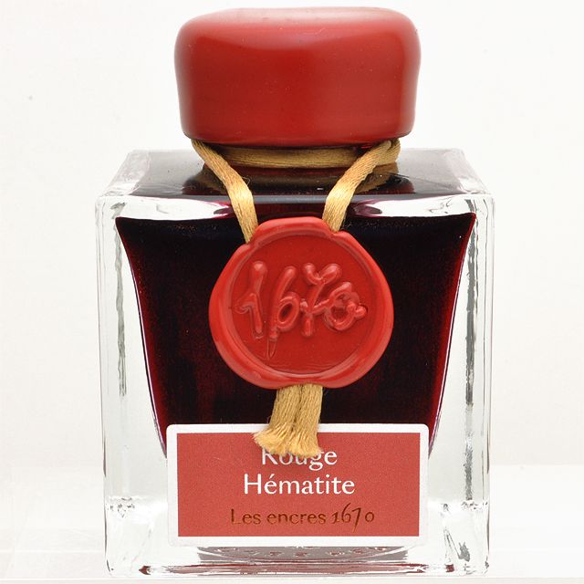 HERBIN（エルバン）ボトルインク アニバーサリーインク 1670 ヘマタイト レッド 50ml HBJ15026