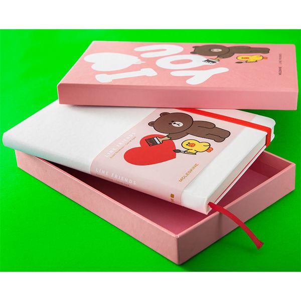 Moleskine モレスキン 限定版 Line True Love Edition ギフトボックス Lelnqp060cboxf ハード カバー ピンク ラージサイズ 世界の筆記具ペンハウス