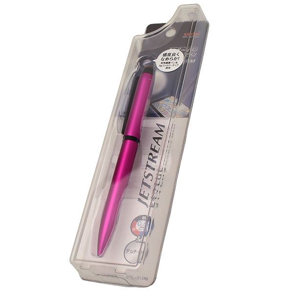 三菱鉛筆 複合筆記具 ジェットストリーム スタイラス 3色ボールペン＆タッチペン SXE3T-1800-05-P13 ピンク