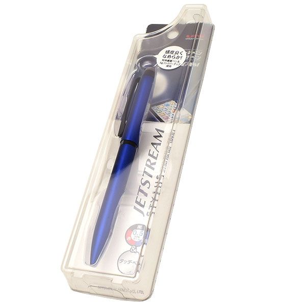 三菱鉛筆 複合筆記具 ジェットストリーム スタイラス 3色ボールペン＆タッチペン SXE3T-1800-05-P9 ネイビー
