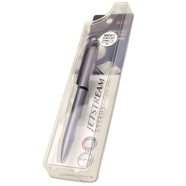 三菱鉛筆 複合筆記具 ジェットストリーム スタイラス 3色ボールペン＆タッチペン SXE3T-1800-05-P26 シルバー