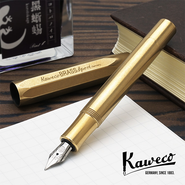 KAWECO カヴェコ 万年筆 ブラススポーツ BRFP-BR | ペンハウス