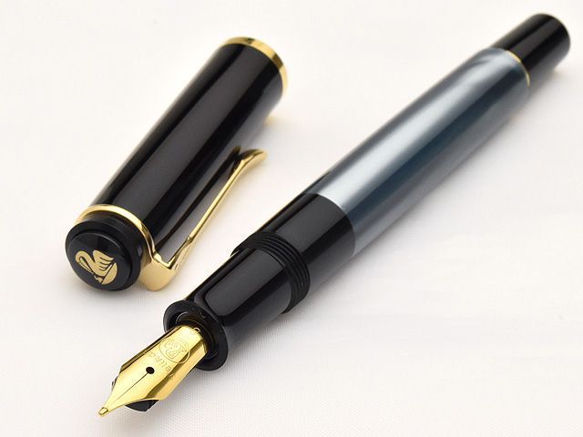 ▽　【Pelikan　M200　ペリカン　万年筆　マーブルグリーン】081-02310-