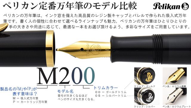 ペリカン万年筆 マーブルグリーンクラシック M200 吸入式-