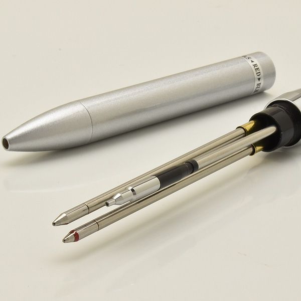 Pentel（ぺんてる） 複合筆記具 ビクーニャEX（イーエックス） 3シリーズ シルバー BXW3375Z