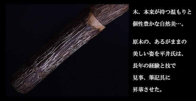 Pent〈ペント〉 by 平井木工挽物所 万年筆 特別生産品 原木 南天
