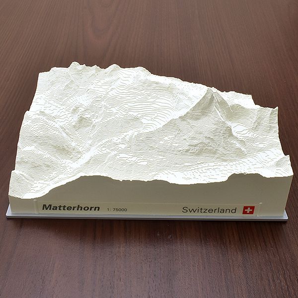 レリオラマ マッターホルン スイス製精密山岳模型 4100 ホワイト