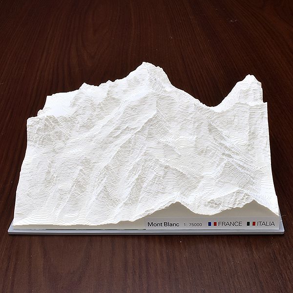 レリオラマ モンブラン スイス製精密山岳模型 6100 ホワイト