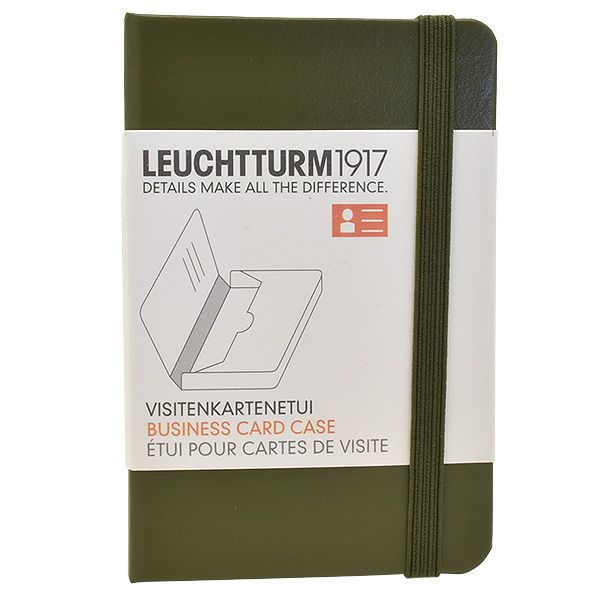 LEUCHTTURM1917（ロイヒトトゥルム） ビジネスカードケース 1114 アーミーグリーン