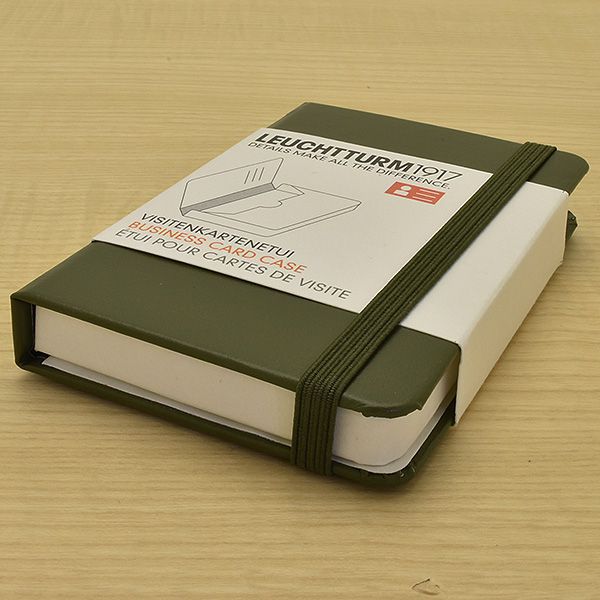 LEUCHTTURM1917（ロイヒトトゥルム） ビジネスカードケース 1114 アーミーグリーン