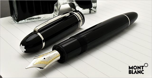 MONTBLANC 万年筆 モンブラン 万年筆 筆記具 マイスターシュテュック プラチナコーティング 149 ブラック | 世界の筆記具ペンハウス