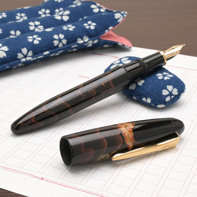 PLATINUM プラチナ万年筆 万年筆 出雲 八雲塗り PIZ-80000N-92 研ぎ
