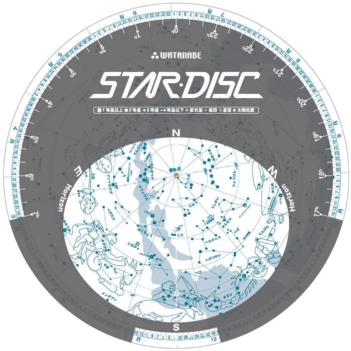 ワタナベ（渡辺教具製作所） 星座早見盤 クラフト スターディスク No.W-1106（手作り星座早見）