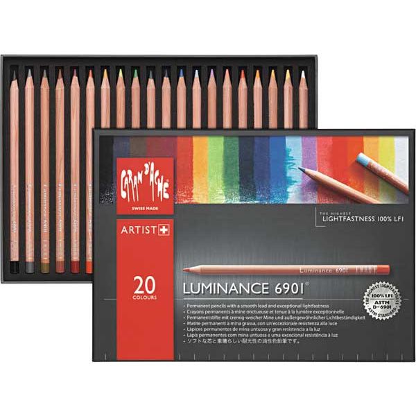 カランダッシュ 色鉛筆 ルミナンス6901油性色鉛筆 6901-720 20色セット（紙箱入）
