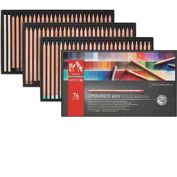 CARAN D'ACHE（カランダッシュ） 色鉛筆 ルミナンス6901油性色鉛筆 6901-776 76色セット（紙箱入）