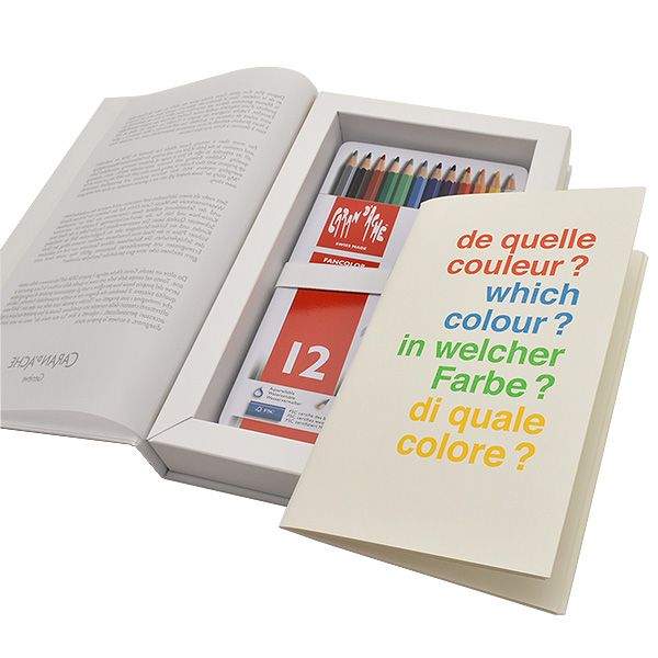 CARAN D'ACHE（カランダッシュ）色鉛筆 限定品 クリスマスコレクション CC1288-312 ファンカラー 12色セット