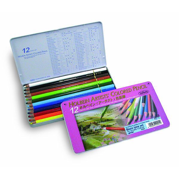 ホルベイン画材 色鉛筆 アーチスト色鉛筆セット OP901 12色セット（基本色）ベーシックトーン