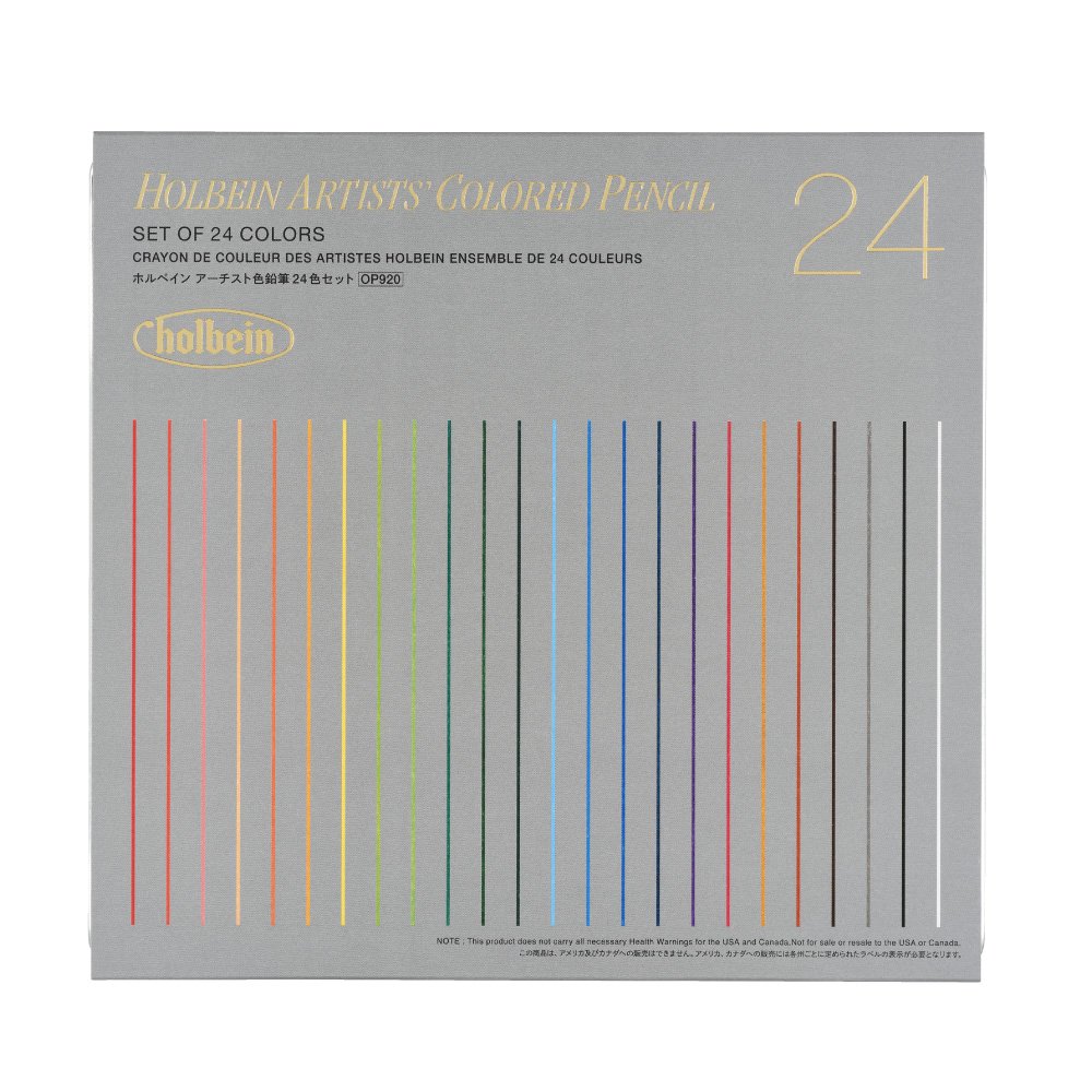ホルベイン画材 色鉛筆 アーチスト色鉛筆セット OP920 24色セット メタルケース