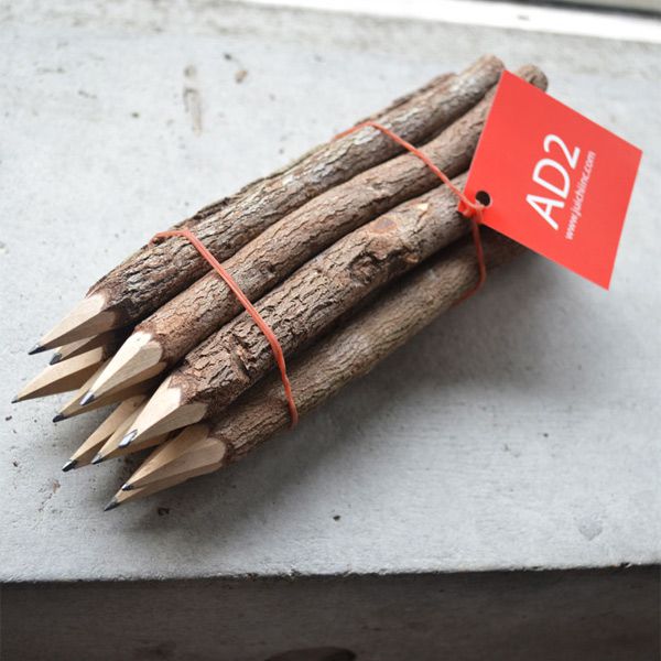 アイデア文具・雑貨 AD2 ネイチャーペンシル alo-pnc-ld7 木の鉛筆10本セット（XLサイズ）